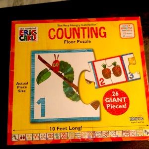 Very hungry caterpillar counting floor puzzle 10 feet long